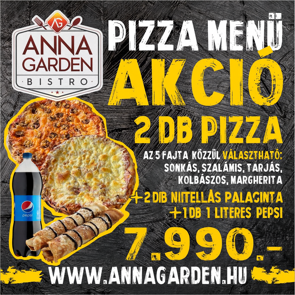 Pizza menü akció